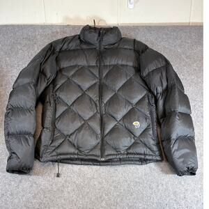 Mountain Hardwear Puffer Jacket Women Black Quilted Down Winter Gorpcore Size 12